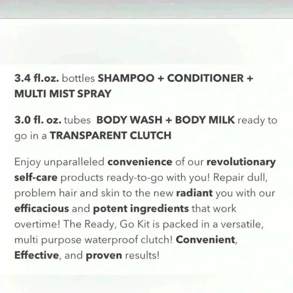 NEW ~ONIERO SUNCHASER 5 PIECE TRAVEL KIT ~ ❤️ - Picture 11 of 11